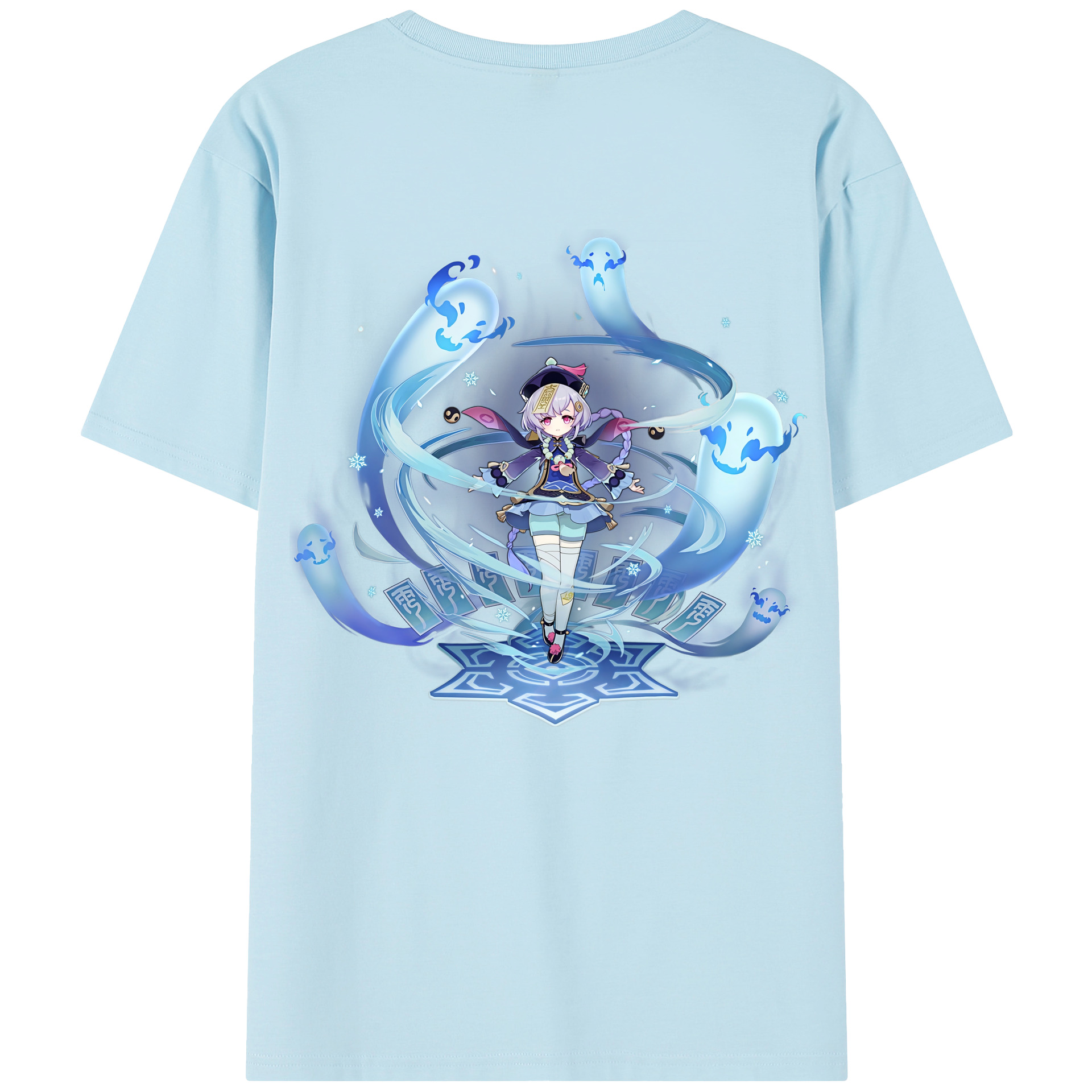 げんし神 七七 なな  genshin Nana 綿100％半袖Tシャツ（背面プリント）